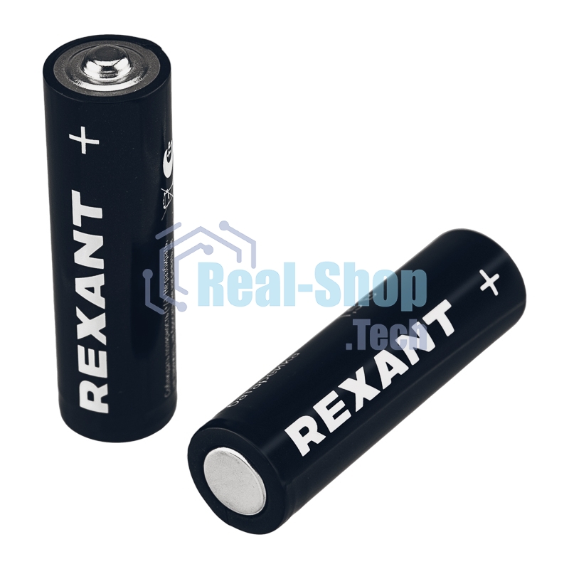 Батарейка алкалиновая Rexant AA/LR6 пальчиковая 1,5В блистер 4 шт.