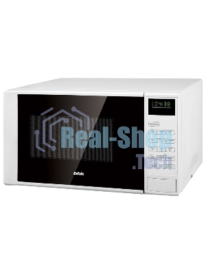Микроволновая печь BBK 20MWS-728S/W белый/черный, 20 л, 700 Вт, переключатели - сенсор