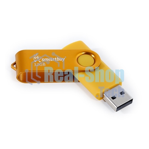 Флешка USB Smartbuy Twist Yellow (SB032Gb2TWY), 32Gb, USB 2.0, R/W 15/12, желтый