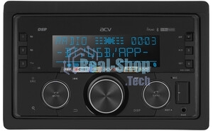Автомагнитола ACV ADX-211BM, 2 DIN, Bluetooth, USB Type-A, AUX, пульт ДУ