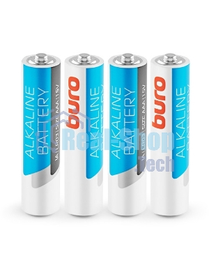 Батарея Buro Alkaline LR03 AAA (4шт) блистер