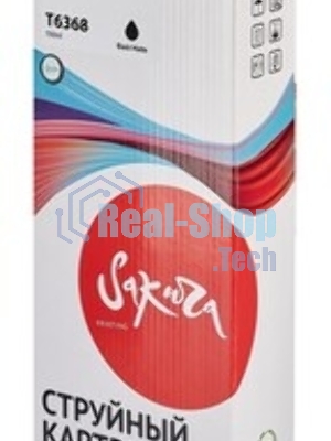 Картридж струйный Sakura C13T636800 (T6368 Matte Black) для Epson, черный матовый, 700 мл.