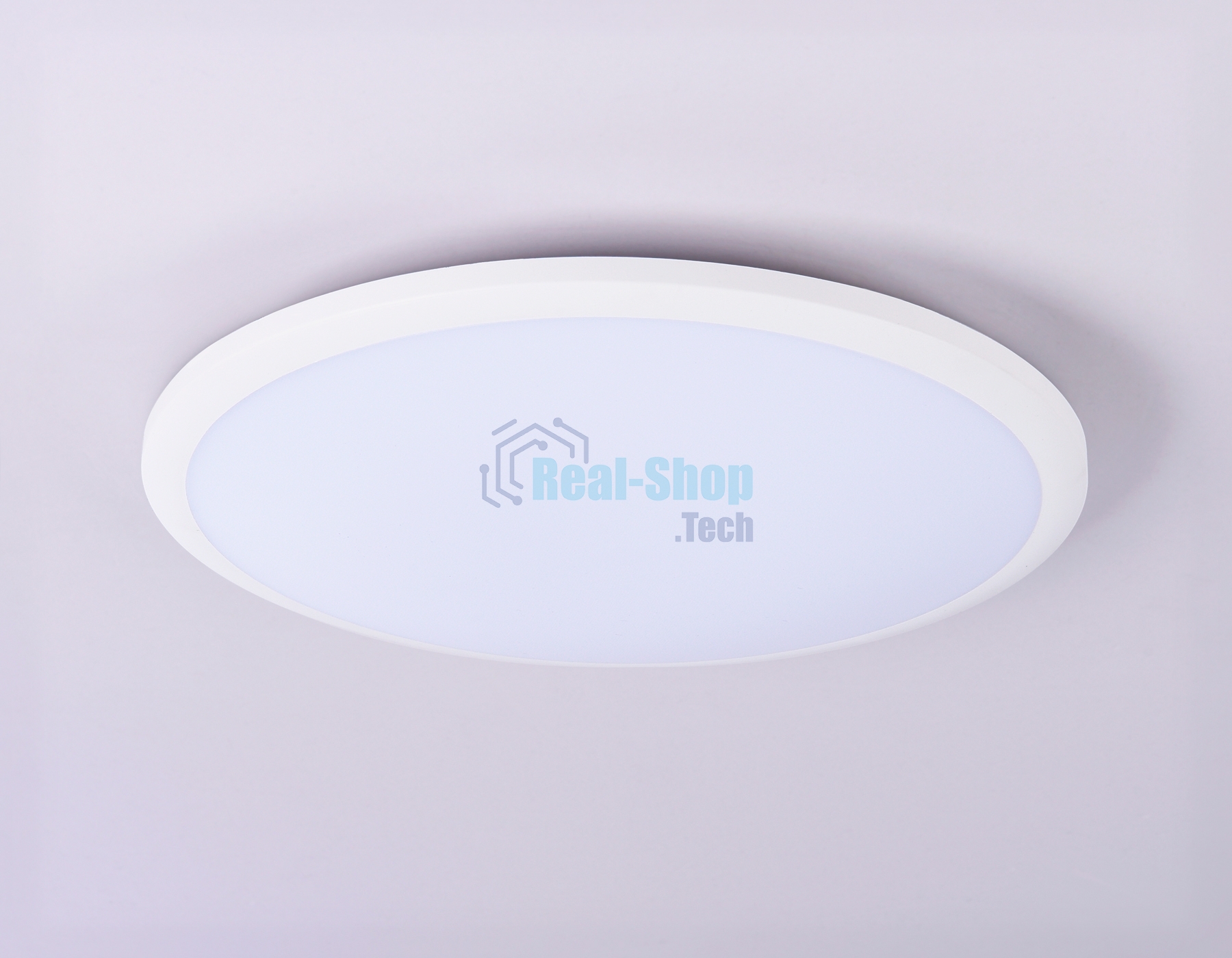 Потолочный светодиодный светильник Ambrella light FZ1231 WH белый IP44 42W 6400К D370*55 (Без ПДУ)
