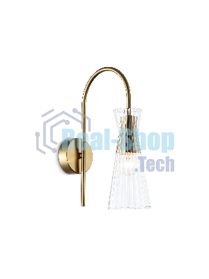 Настенный светильник Ambrella light LH55705 BS/CL латунь/прозрачный E14 max 40W 220*90*300