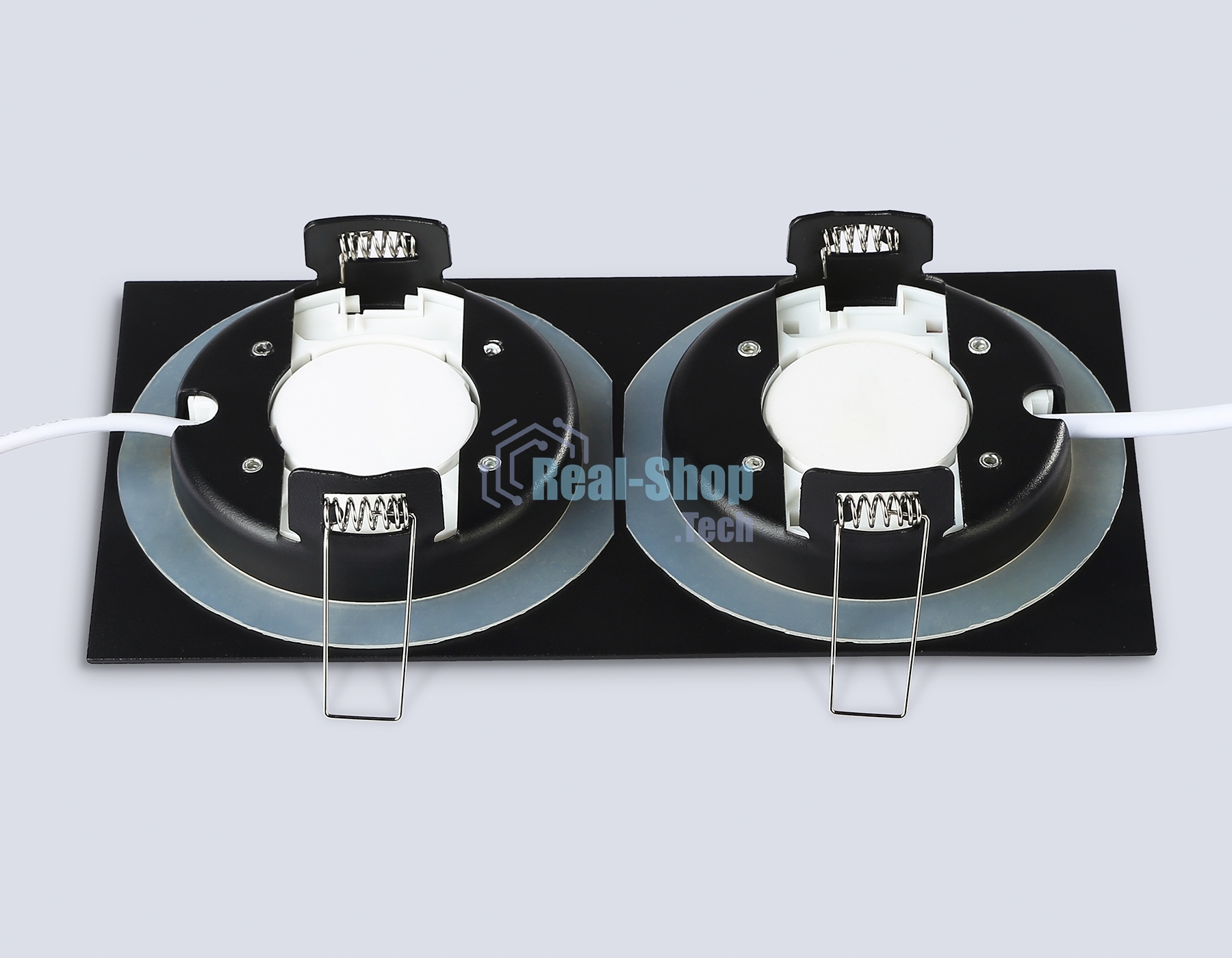Светильник Ambrella light TN6743/2 BK черный IP44 GX53/2 210*110*57
