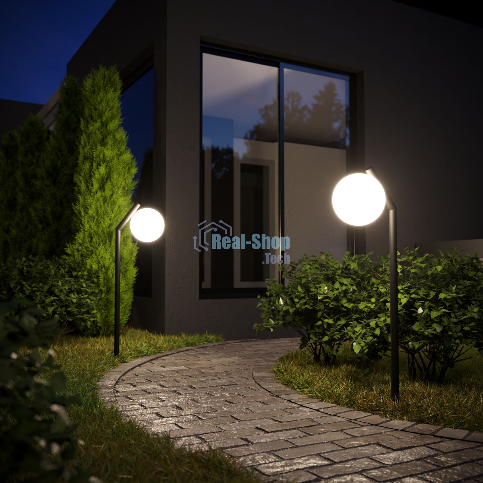 Sfera F D200 (35158/F) Светильник садово-парковый черный