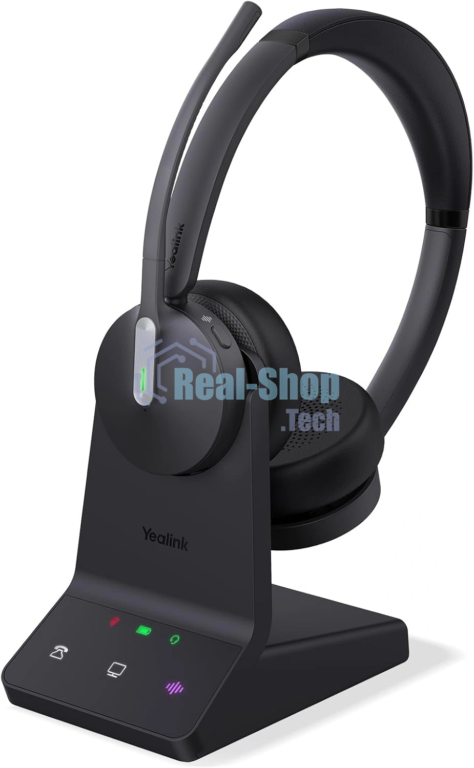 Гарнитура Yealink WH64 Dual UC чёрный, беспроводная, радиоканал, до 16 ч