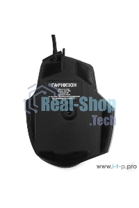 Мышь проводная Гарнизон GM-740G черный, 3200 dpi, USB, кнопки - 7