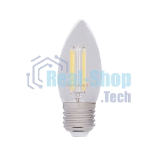 Лампа светодиодная филаментная Rexant Свеча CN35 7.5 Вт 600 Лм 4000K E27 прозрачная колба