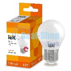 Лампа cветодиодная Iek LLE-G45-7-230-30-E27 ECO G45 шар 7Вт 230В 3000К E27