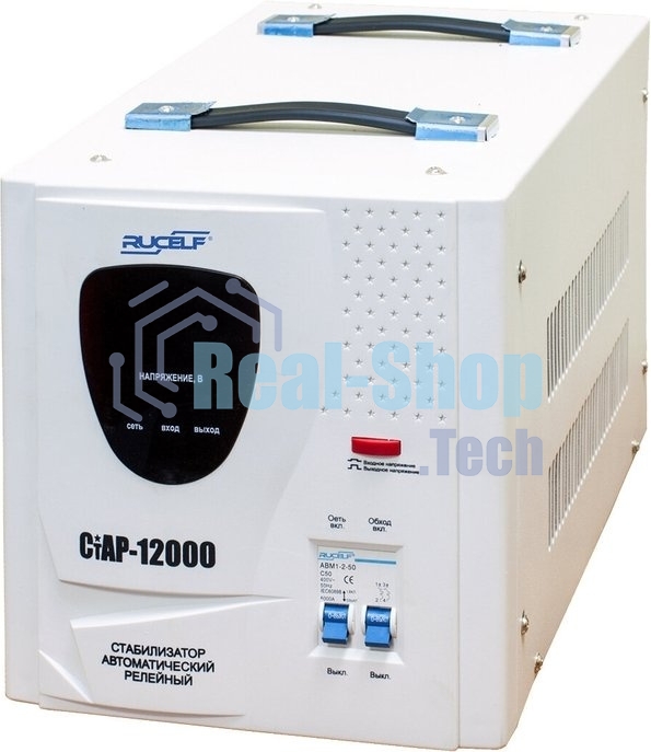Стабилизатор напряжения Rucelf СтАР-12000 12кВА однофазный белый