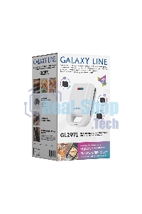 Вафельница Galaxy Line GL 2971, белый, со съемными пластинами, 750 Вт