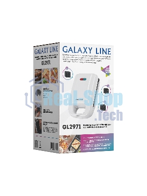 Вафельница Galaxy Line GL 2971, белый, со съемными пластинами, 750 Вт
