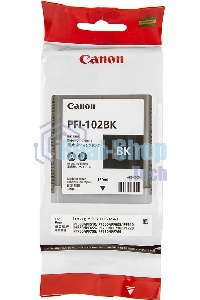 Картридж струйный Canon PFI-102Bk (0895B001) черный (130 мл.) для Canon iPF605, iPF610, iPF650, iPF655, iPF710, iPF750, iPF755, LP17, iPF510