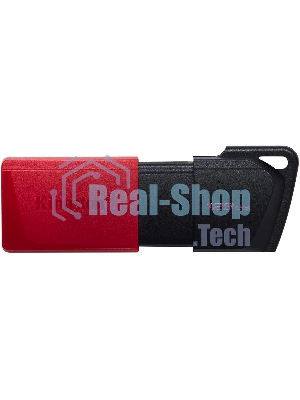 Флешка USB Kingston DataTraveler Exodia M (DTXM/128Gb), 128Gb, USB 3.2 Gen 1, R/W 150/60, черный/красный