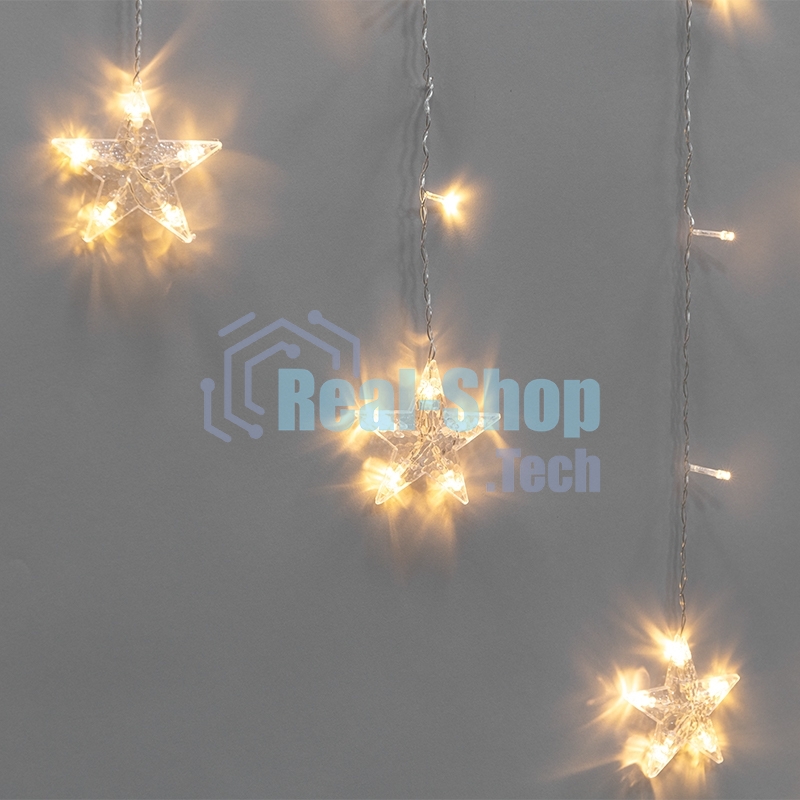 Гирлянда Neon-night Арка со звездами 2,5х1,2м, 136 LED, теплый белый, с контроллером 8 режимов, 230В