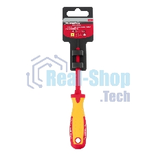 Отвертка Matrix Insulated, SL4,0 x 100 мм, CrMo, до 1000 В, двухкомп.рукоятка