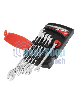 Набор ключей Matrix комбинированных, трещеточных 6 шт