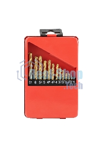 Набор Matrix нитридтитан. сверл по металлу, 1,5-6,5мм, НSS,13 шт.