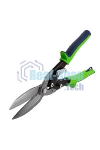 Ножницы по металлу Сибртех, удлиненные, 285 мм, пряморежущие, 2-комп.обрезиненные рук-ки