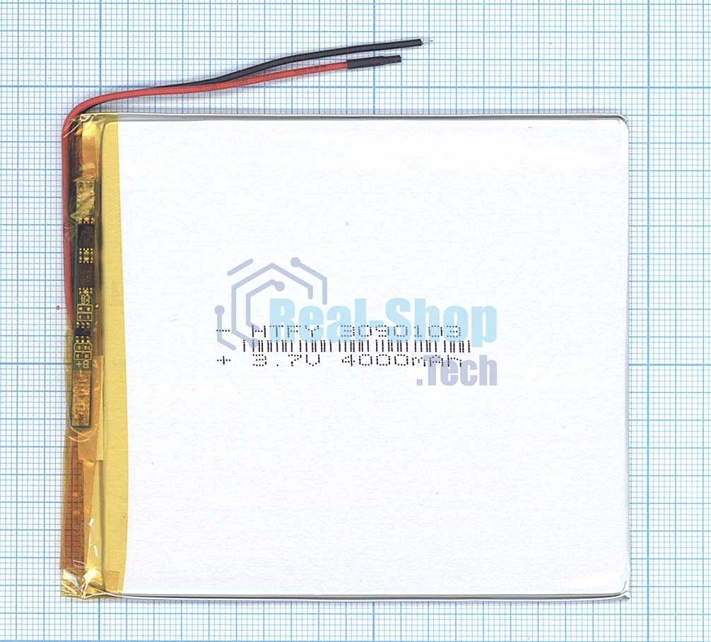 Аккумулятор Li-Pol (батарея) 3x90x103 мм 2pin 3.7V/4000mAh