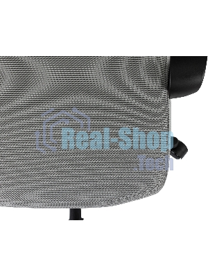 Кресло Бюрократ Wise серый, сетка, подголовник