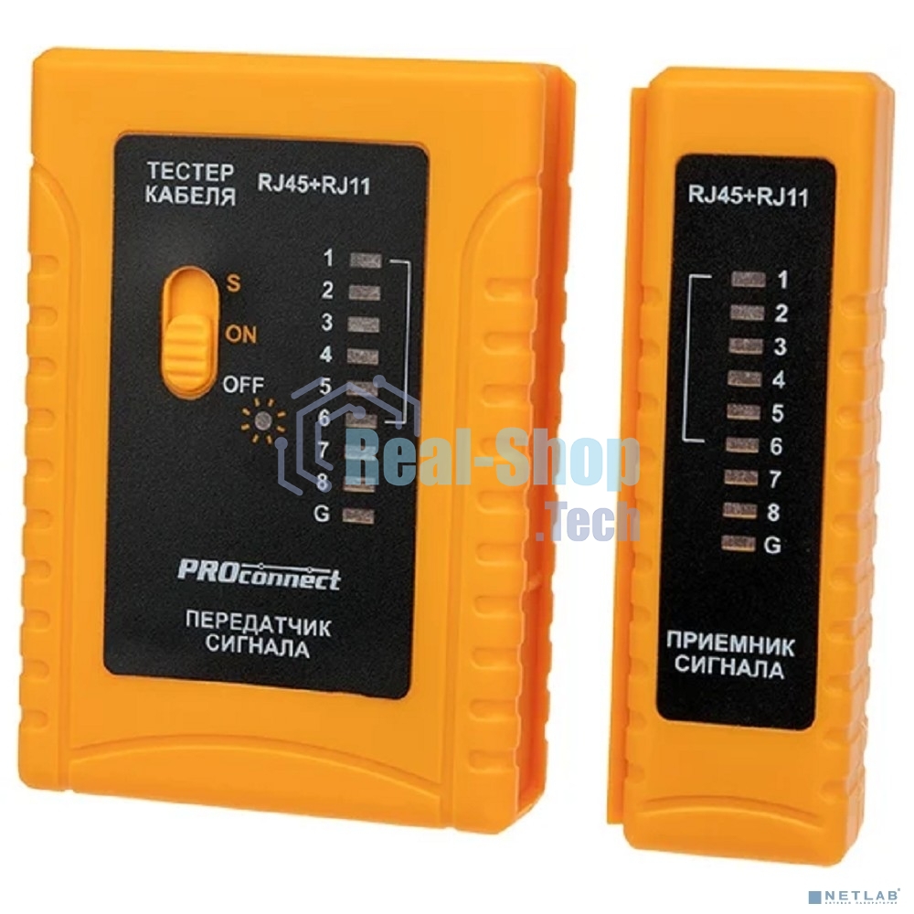 Тестер кабеля RJ-45+RJ-11 468 PROconnect