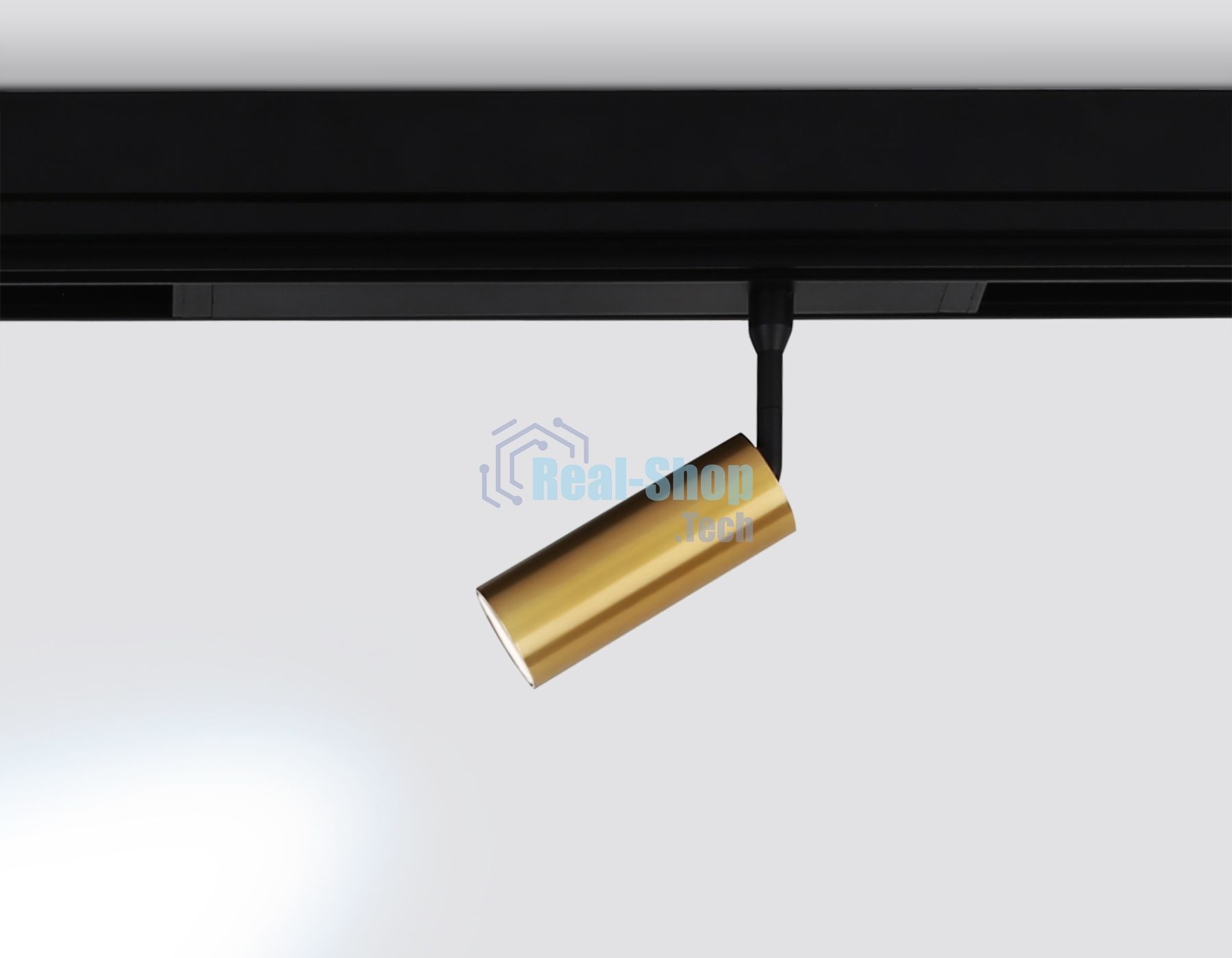 Управляемый светодиодный светильник для шинопровода Magnetic Ambrella light GL1203 GD золото IP20 7W 3000K-6400K 220V 36° D35*80 (Без ПДУ)