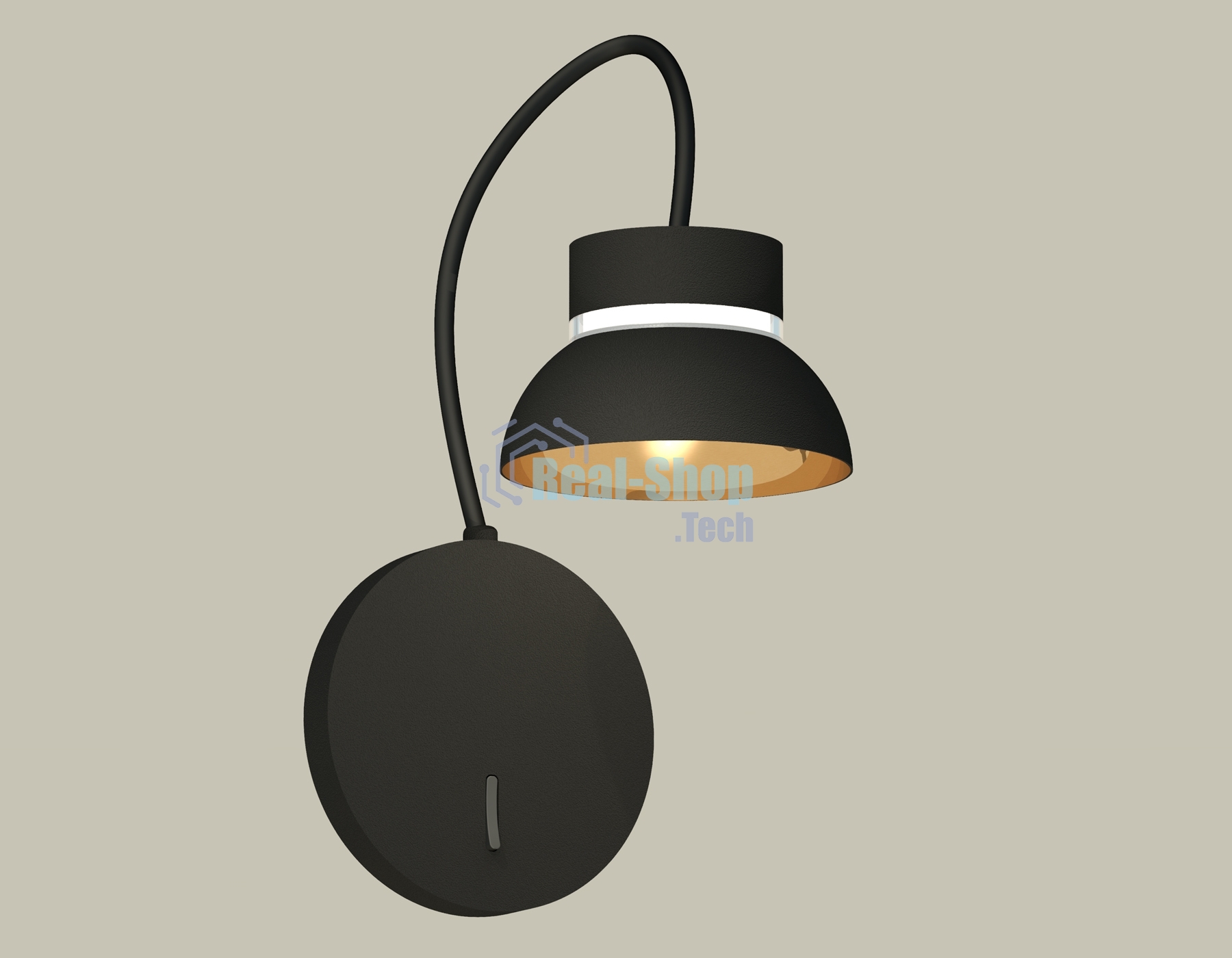 Светильник Ambrella light XB9596101 SBK/PYG/CL черный песок/золото желтое полированное/прозрачный GX53 (C9596, N8145)