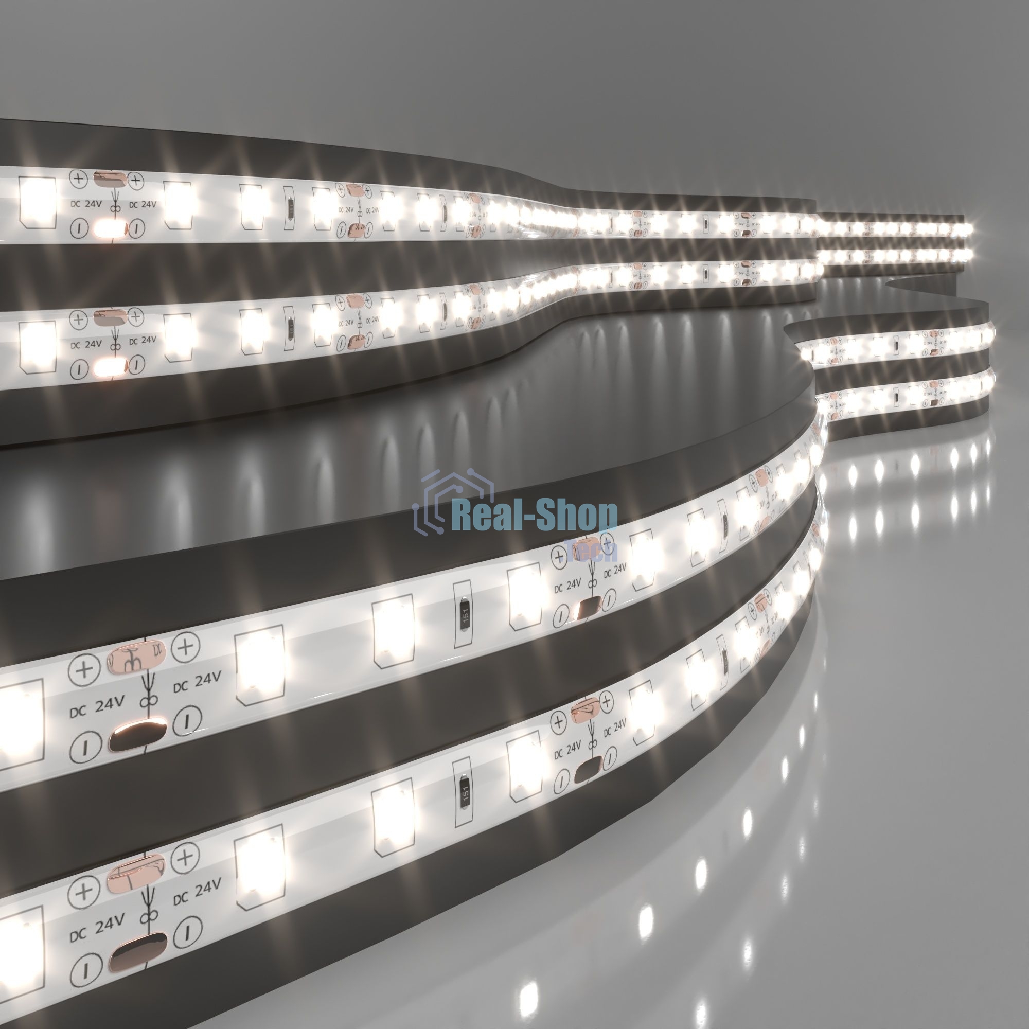 Лента светодиодная 2835 24V 60Led 4,8W IP65 / 60Led 4,8W IP65 4200K дневной белый
