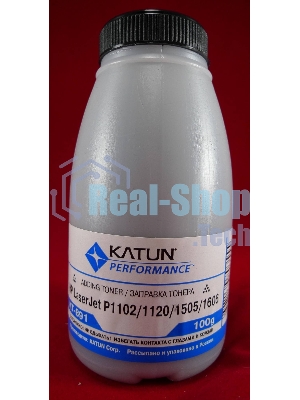 Тонер HP LJ P1102/1120/1505/22/66/1606 LBP-3010/3250 (фл, 100г) Katun фас России