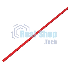 Термоусадочная трубка 2,0/1,0 мм, красная, упаковка 50 шт. по 1 м PROconnect