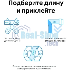 Лента светодиодная умная Wi-Fi Tapo Smart Light Strip 5m, cut to size every 10cm, one adapter, one controller