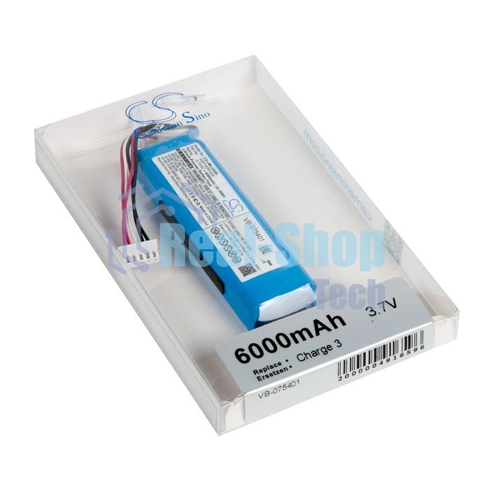 Аккумуляторная батарея CameronSino CS-JML330SL для JBL Charge 3 3.7V 6000mAh 22.20Wh