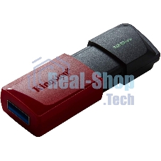 Флешка USB Kingston DataTraveler Exodia M (DTXM/128Gb), 128Gb, USB 3.2 Gen 1, R/W 150/60, черный/красный