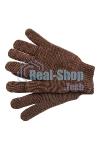 Перчатки трикотажные Сибртех двойные, полушерстяные