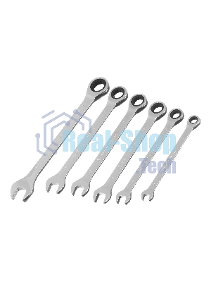 Набор ключей Matrix комбинированных, трещеточных 6 шт