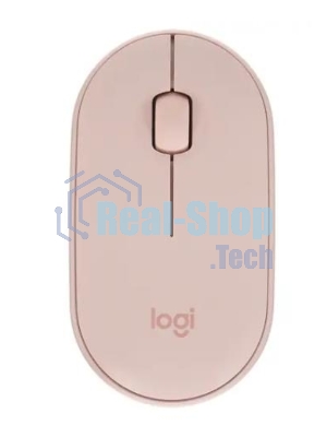 Мышь беспроводная Logitech Pebble M350 розовый, 1000 dpi, радиоканал, Bluetooth, USB, кнопки - 3