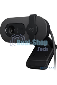 Веб-камера Logitech Webcam Brio 100, 1920x1080, GRAPHITE, защитная шторка, 960-001585