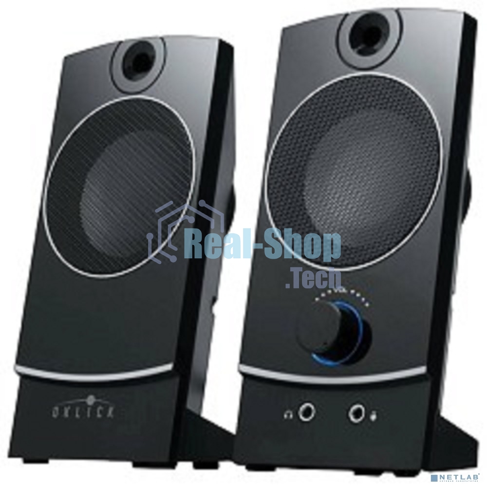 Акустическая система Oklick OK-118 2.0 черный 4Вт