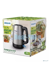 Чайник электрический Philips HD9350/90, 1,7 л, 2200 Вт, световой индикатор, функция автовыключения, индикатор уровня воды