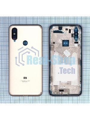 Задняя крышка для Xiaomi Mi 6X Mi A2 золотой