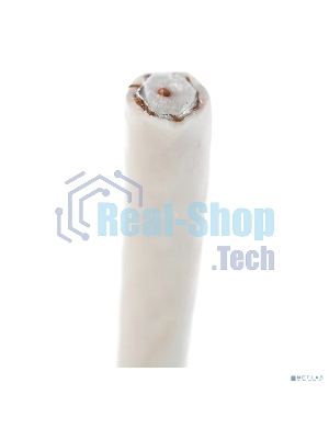 Кабель коаксиальный PROconnect RG-6U+Cu, 75 Ом, Cu/Al/Cu, 48%, бухта 100 м, белый