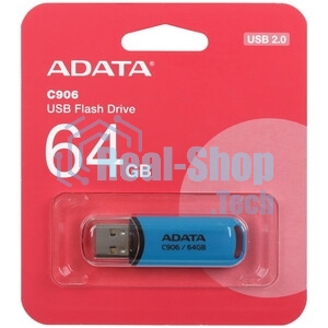 Флешка USB ADATA Classic C906 (AC906-64G-RWB), 64Gb, USB 2.0, R/W 15/5, синий