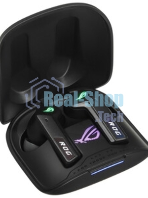 Гарнитура ASUS ROG Cetra True Wireless SpeedNova чёрный, беспроводная, радиоканал, до 26 ч, совместимость с PS5