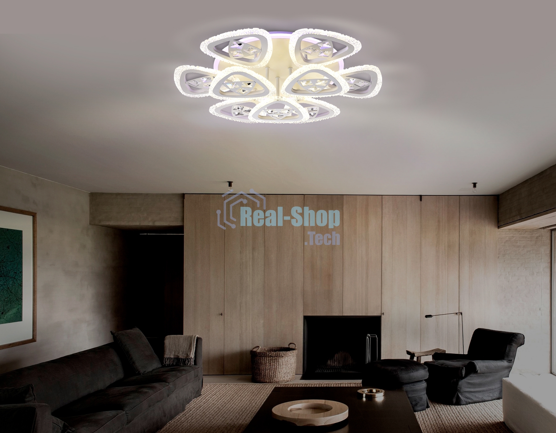 Светильник Ambrella light FA2921 WH белый 138W 600*600*130 (ПДУ РАДИО 2.4)