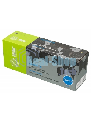 Картридж лазерный Cactus CS-CF411A голубой (2300 стр.) для HP LJ M452DW/DN/NW, M477FDW/M477FDN/M477FNW