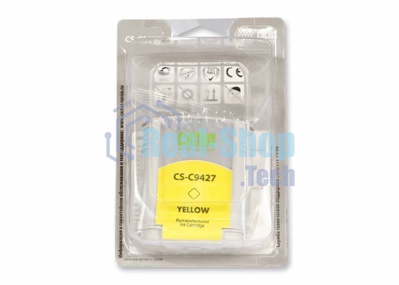 Картридж струйный Cactus CS-C9427 желтый для №85 HP DJ 30/130 (72мл)