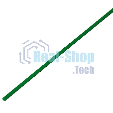 Термоусадочная трубка 2,0/1,0 мм, зеленая, упаковка 50 шт. по 1 м PROconnect