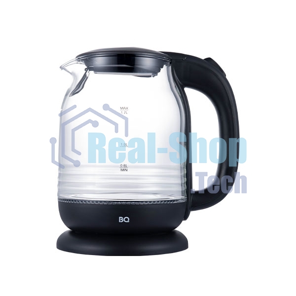 Чайник электрический BQ KT1833G черный/стальной, мощность 2200Вт, максимальный объем 1.7л